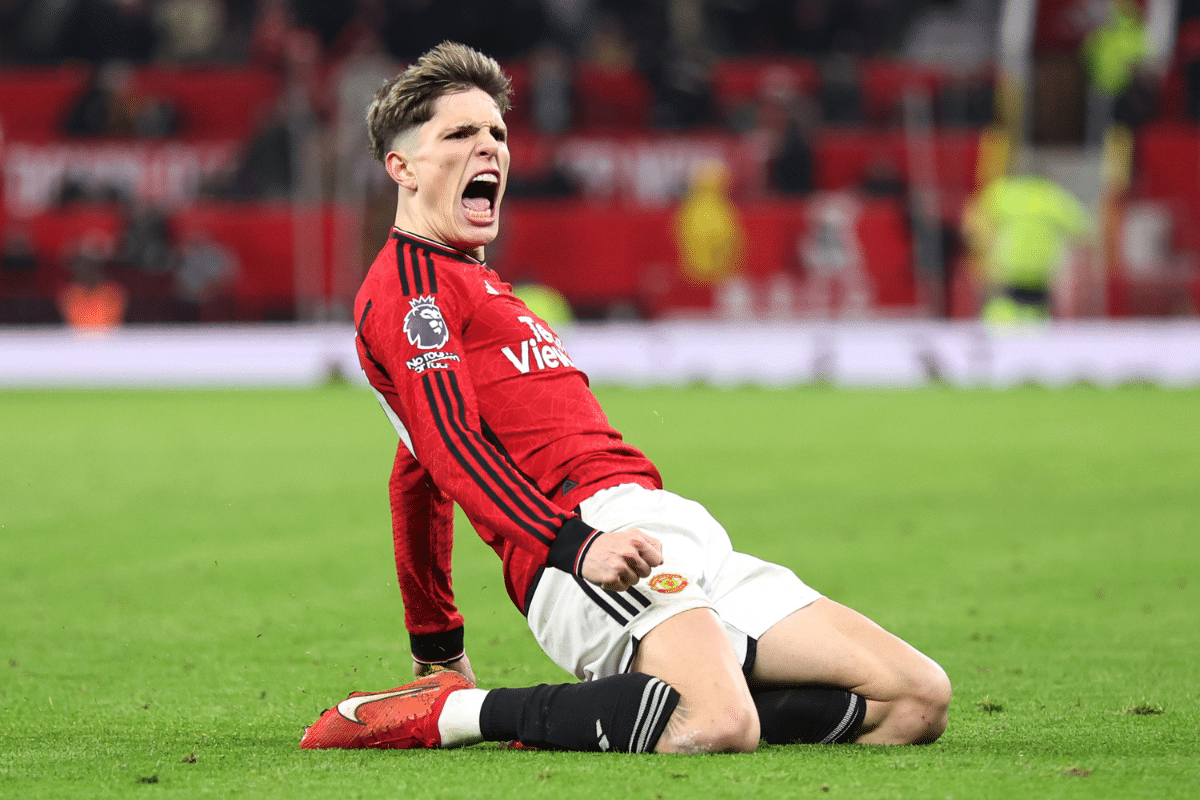 Alejandro Garnacho en el Manchester United