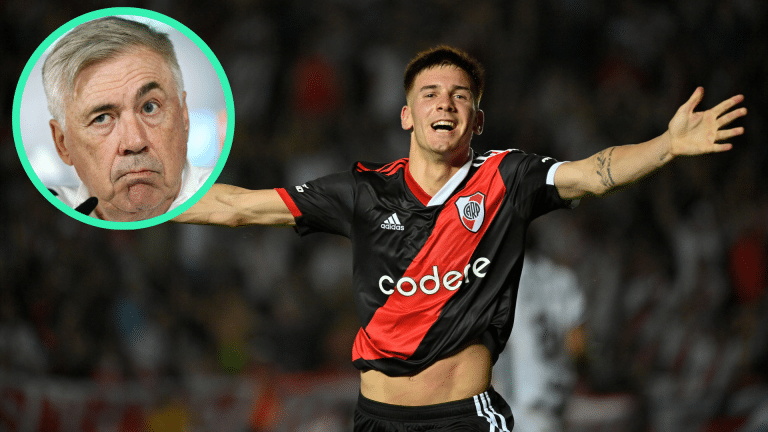 Franco Mastantuono, la joya que blind&oacute; River y que est&aacute; en la mira del Real Madrid: &iquest;c&oacute;mo podr&iacute;a encajar en el esquema de Carlo Ancelotti?