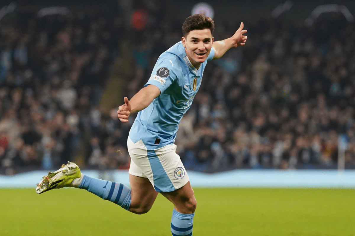 Juli&aacute;n &Aacute;lvarez en el Manchester City