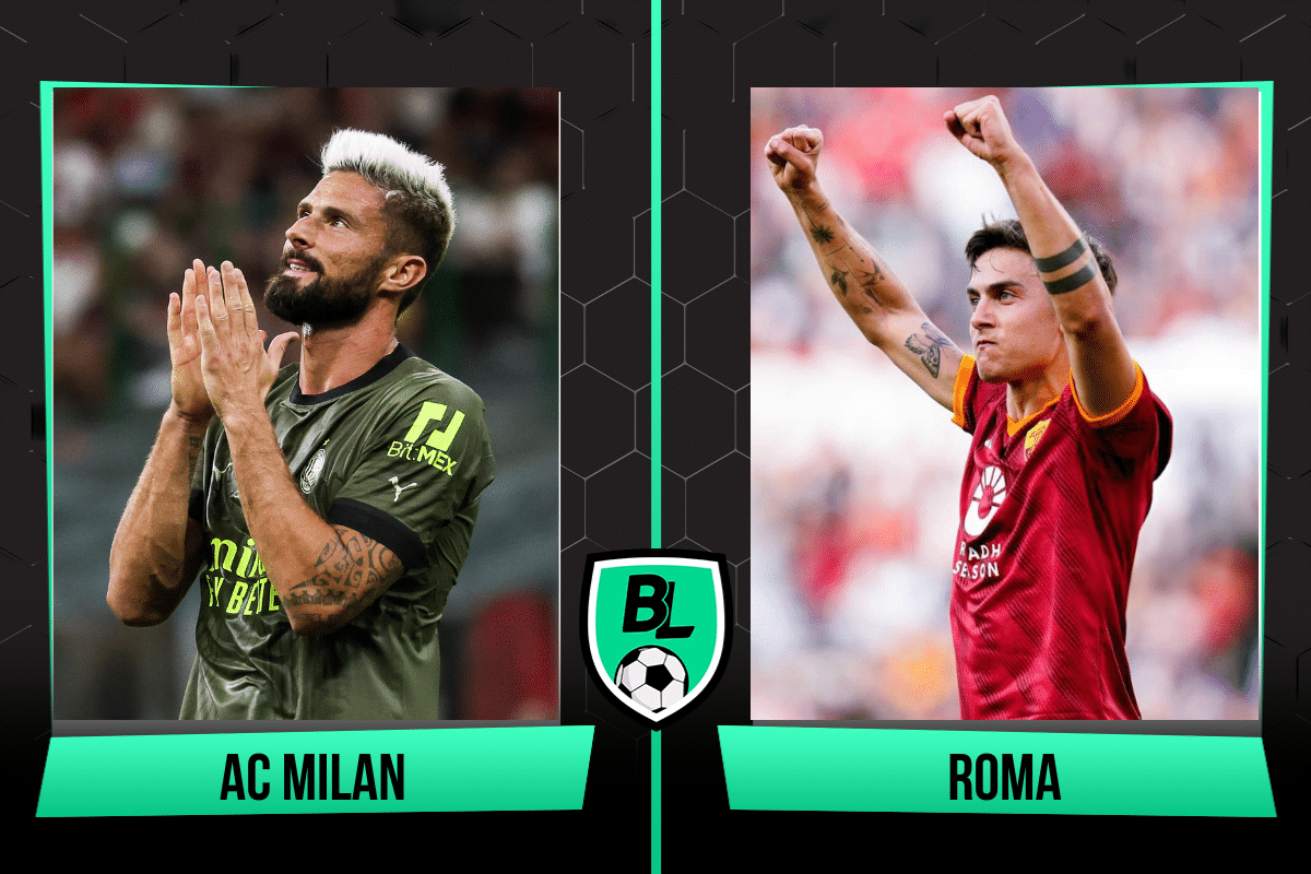 Alineación de Milan vs. Roma