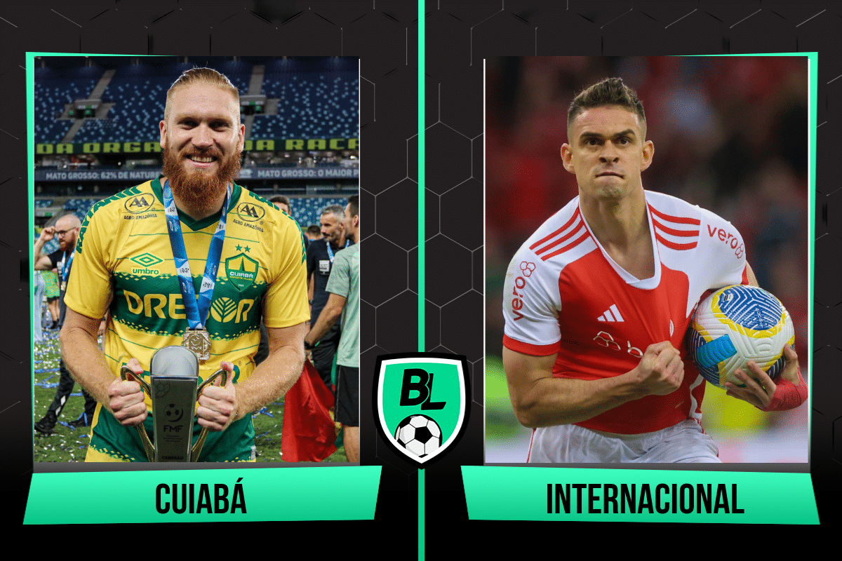 Alineación de Cuiabá vs. Internacional