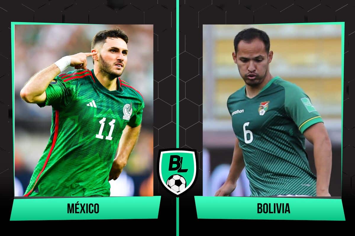 Alineaciones de M&eacute;xico vs. Bolivia