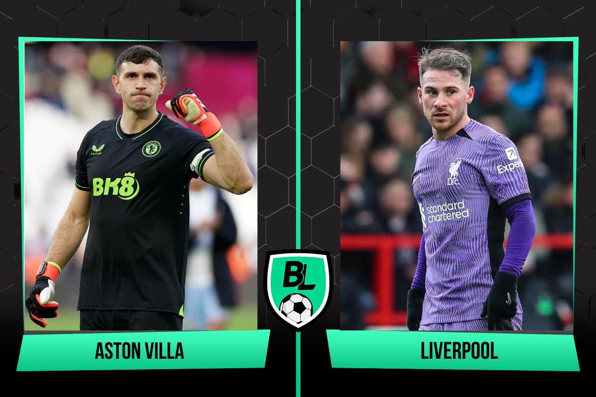 Alineaciones de Aston Villa vs. Liverpool