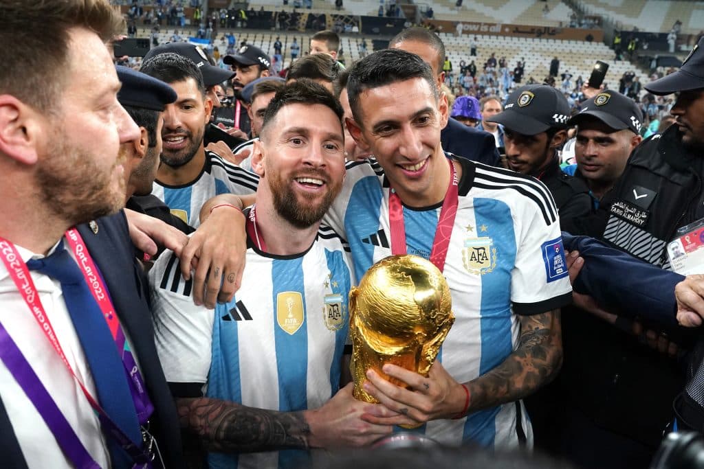 &Aacute;ngel Di Mar&iacute;a y Lionel Messi