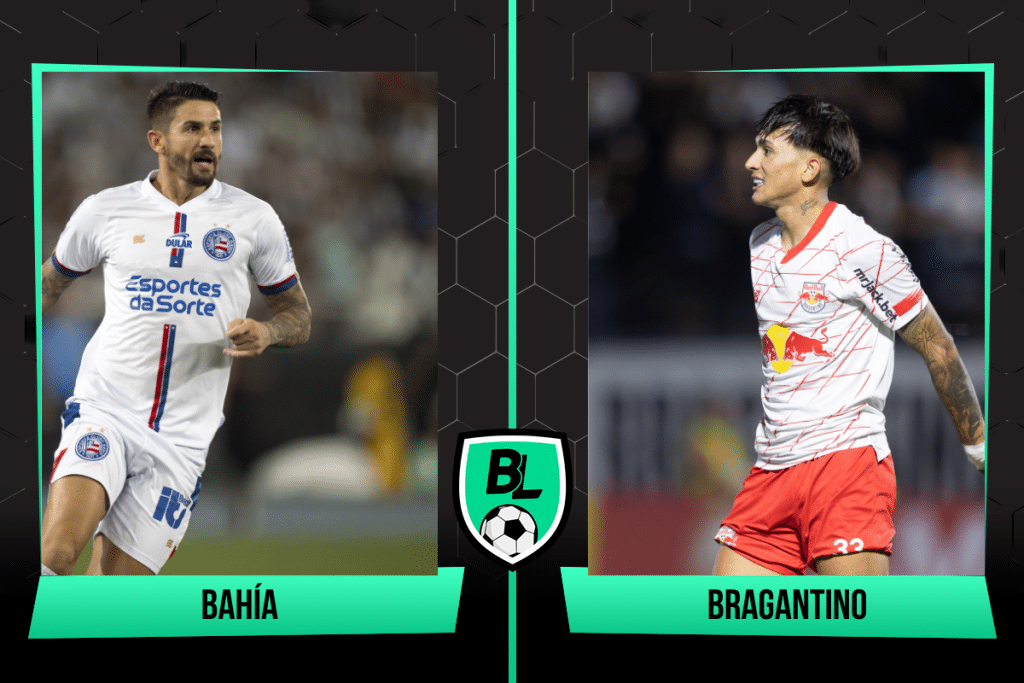 Alineaciones de Bahía vs Bragantino | Cortesía: Balón Latino