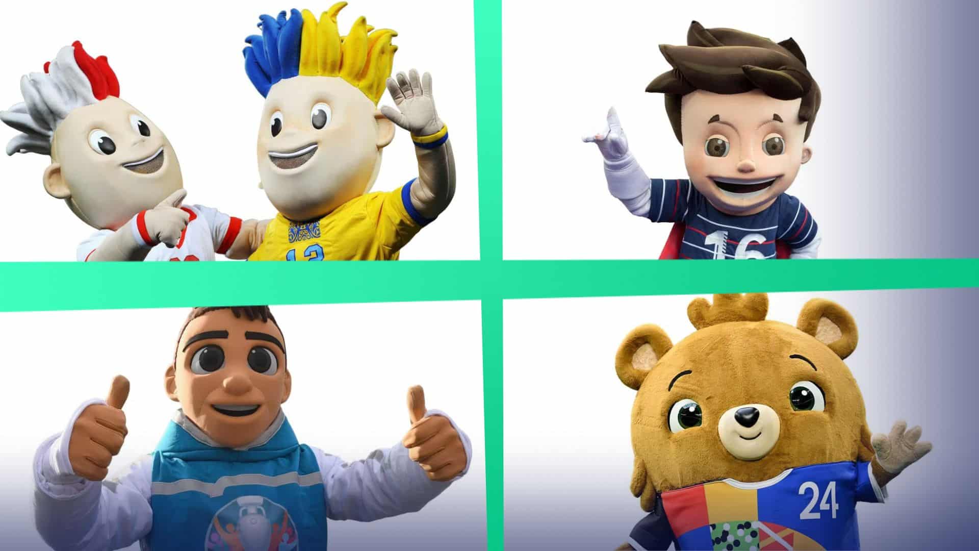 Eurocopa 2024: La evoluci&oacute;n de las mascotas