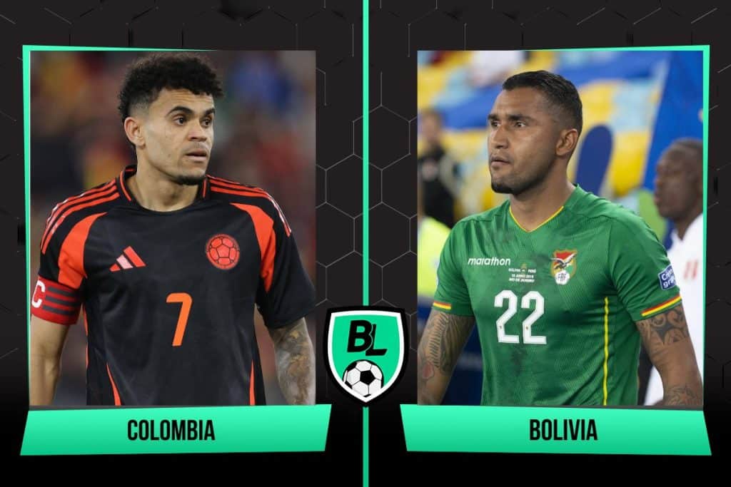 Alineaciones de Colombia vs. Bolivia
