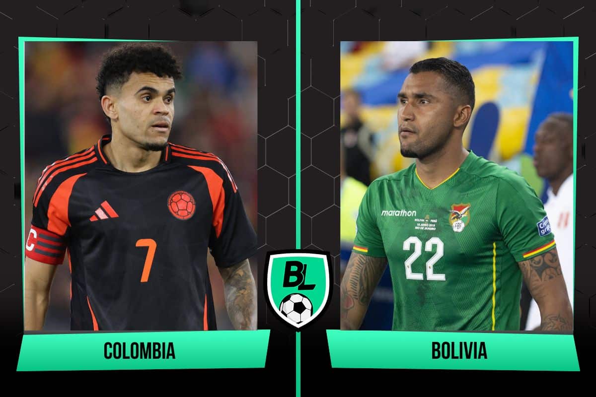Alineaciones de Colombia vs. Bolivia