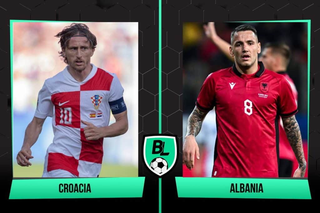 Alineaciones de Croacia vs. Albania
