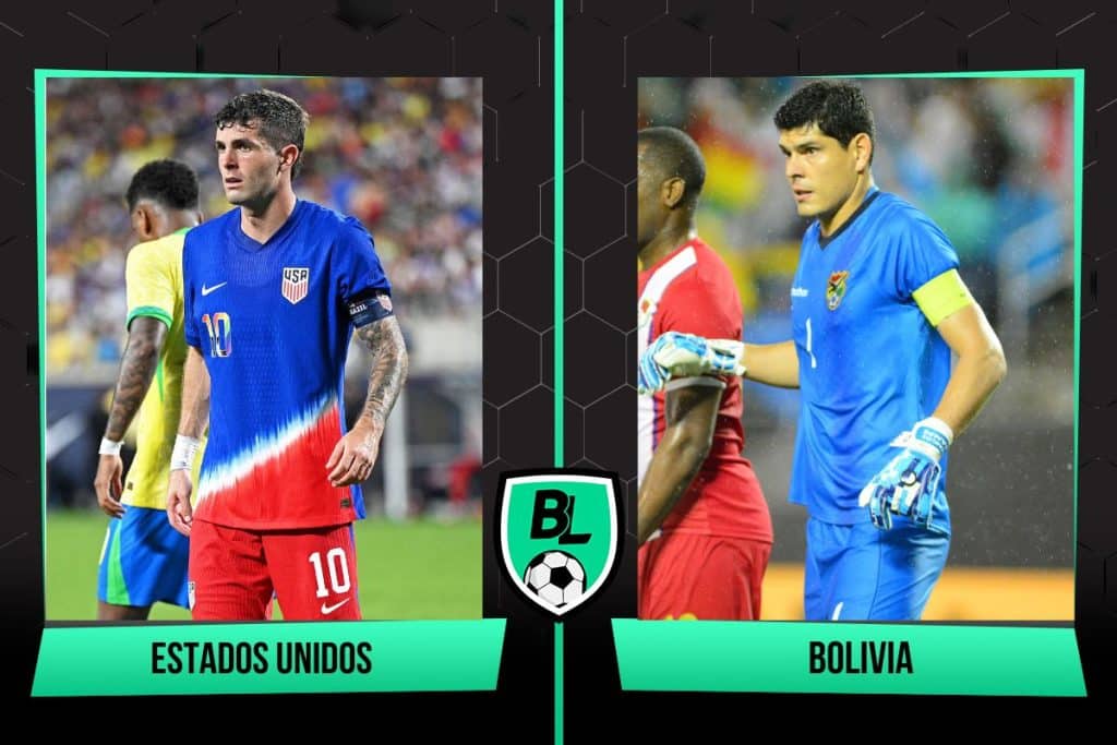 Alineaciones de Estados Unidos vs. Bolivia