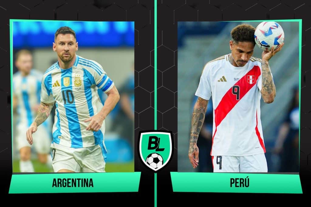 Alineaciones de Argentina vs. Per&uacute;