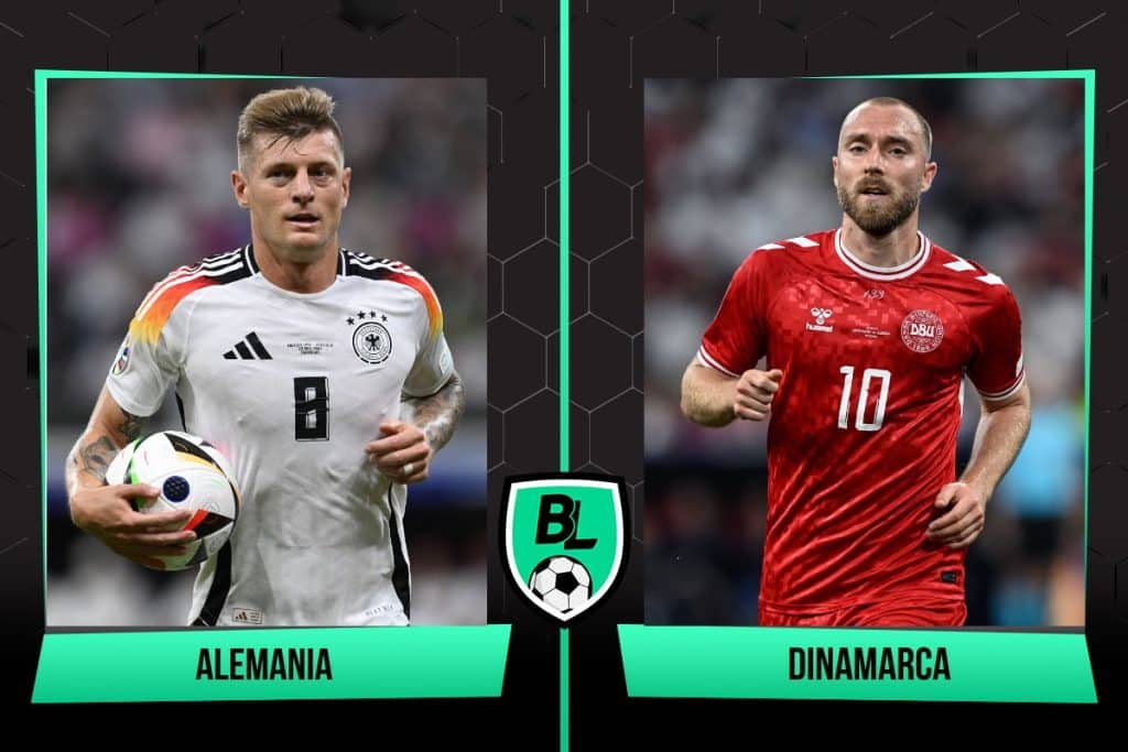 Alineaciones de Alemania vs. Dinamarca