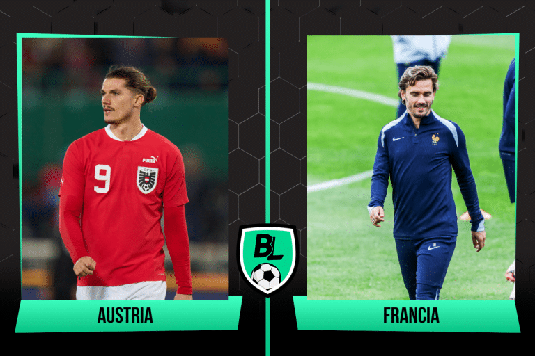 Alineaciones de Austria vs Francia: a qué hora y dónde ver EN VIVO el partido por la Fase de Grupos de la Eurocopa 2024 (17/6/24)
