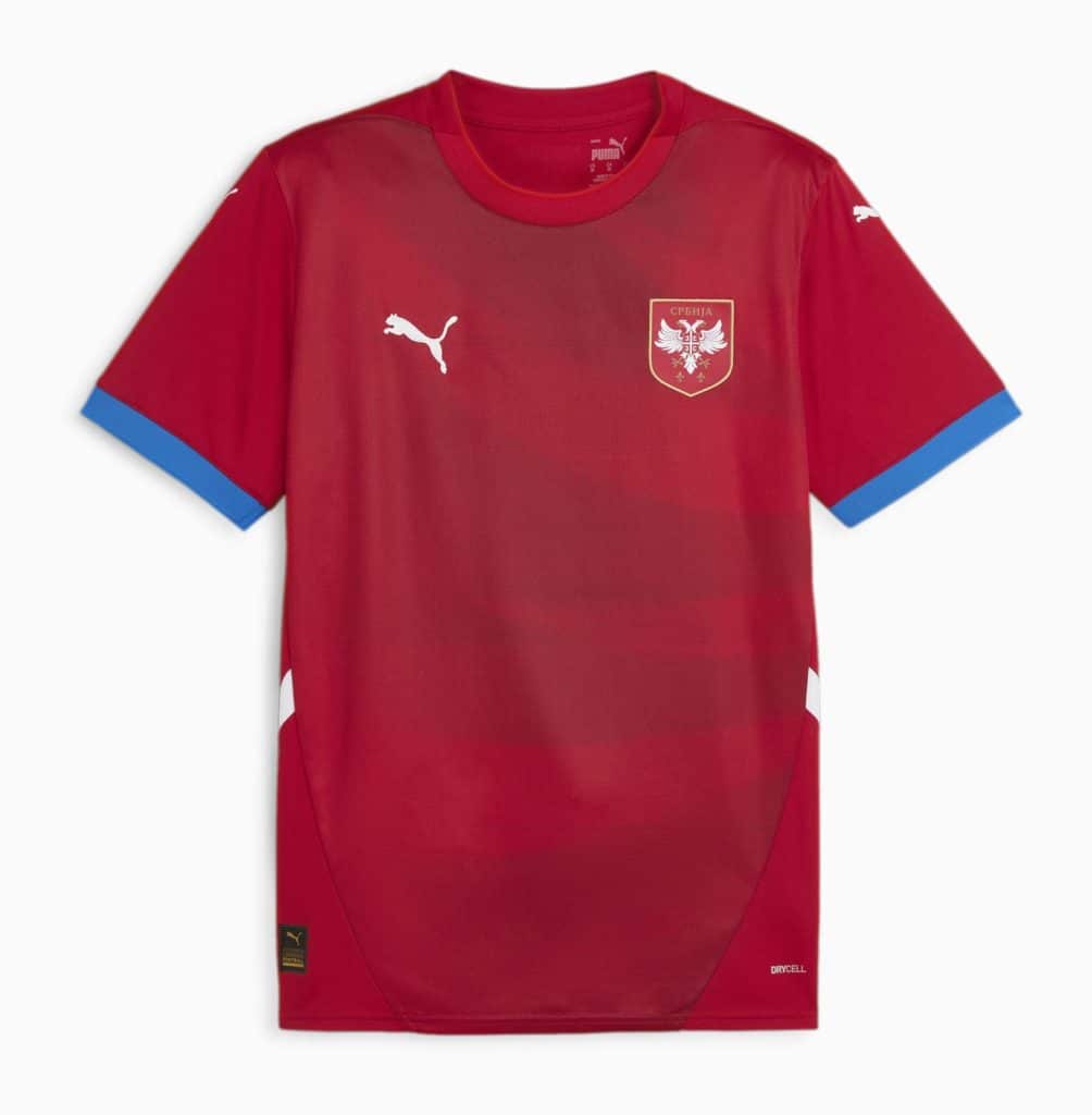 camisetas de la fase final de la Eurocopa 2024. Serbia
