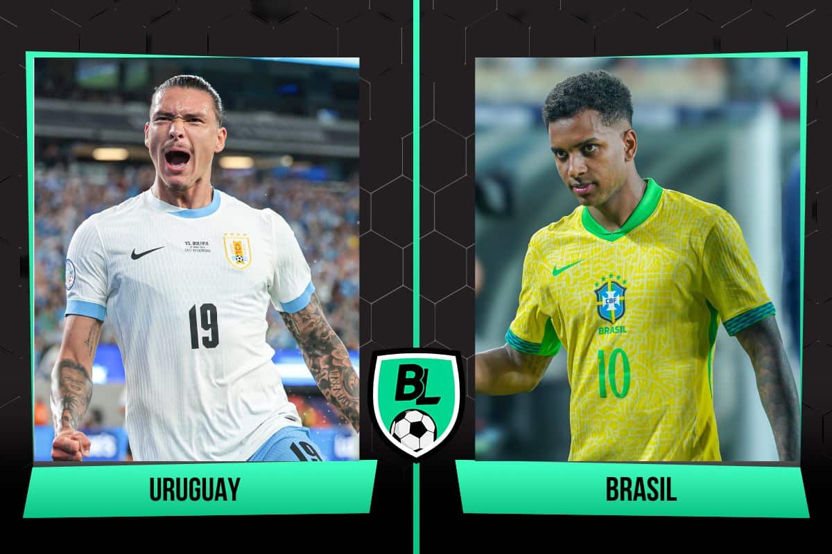 Alineaciones de Uruguay vs. Brasil