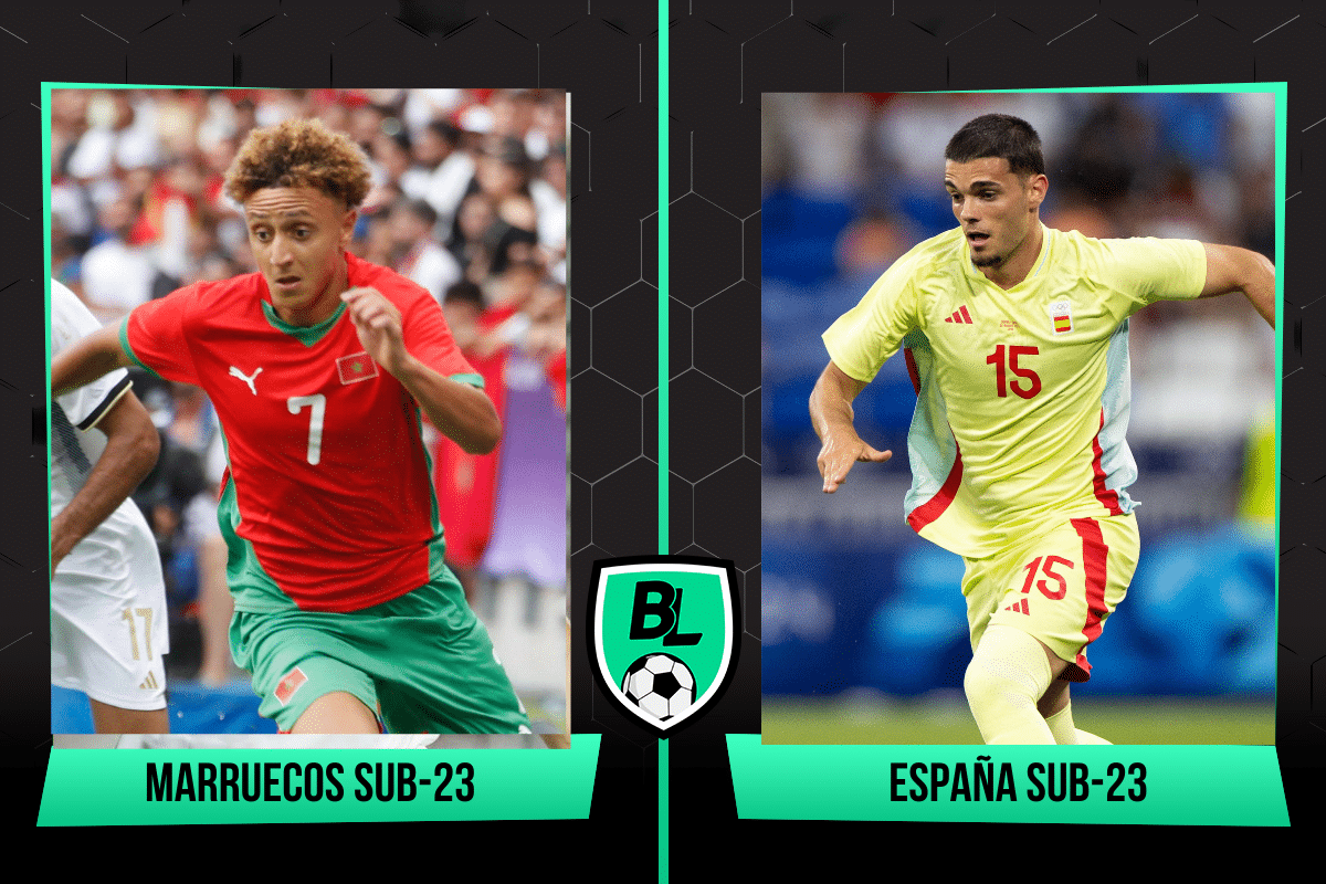 Alineaciones de Marruecos Sub-23 vs Espa&ntilde;a Sub-23 | Creaci&oacute;n: Bal&oacute;n Latino