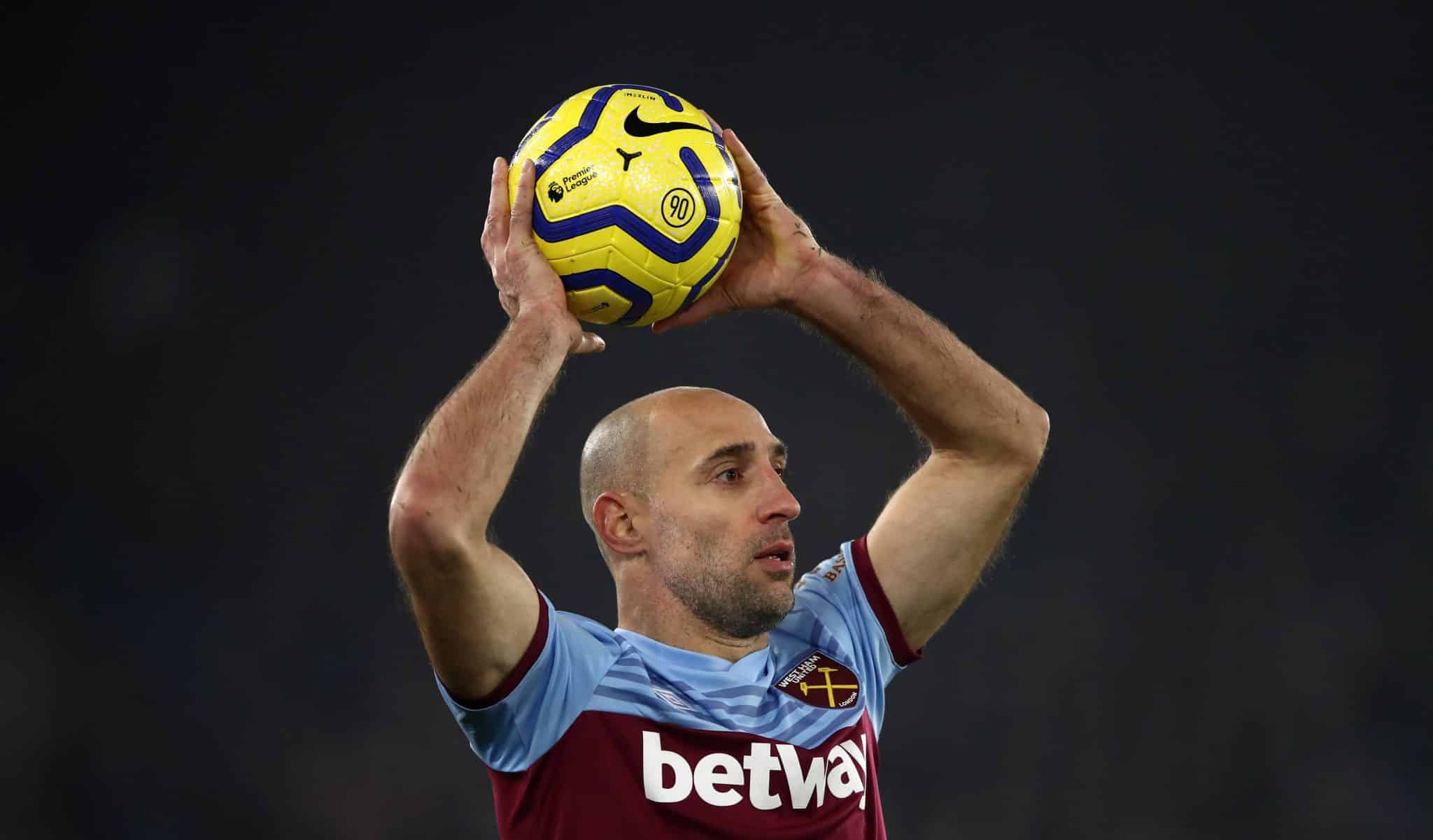 Leicester City v West Ham United &ndash; Premier League &ndash; King Power Stadium West Ham United s Pablo Zabaleta EDITORIAL USE ON