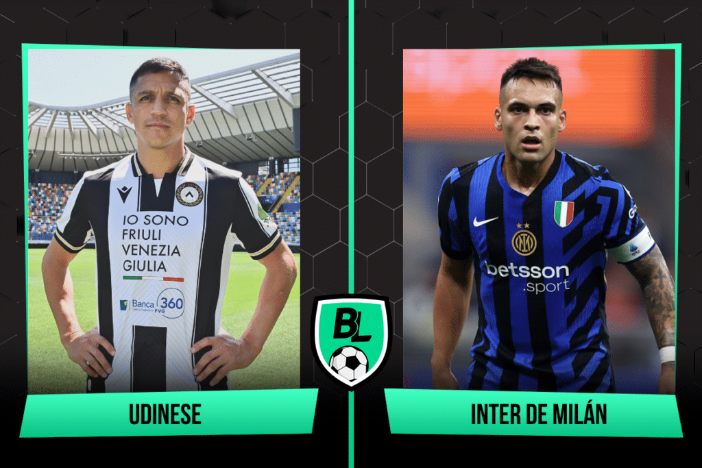 ¿Debuta Alexis Sánchez Alineaciones de Udinese vs. Inter de Milán a qué hora juegan, dónde ver EN VIVO e historial del partido por la fecha 6 de la Serie A (28924)