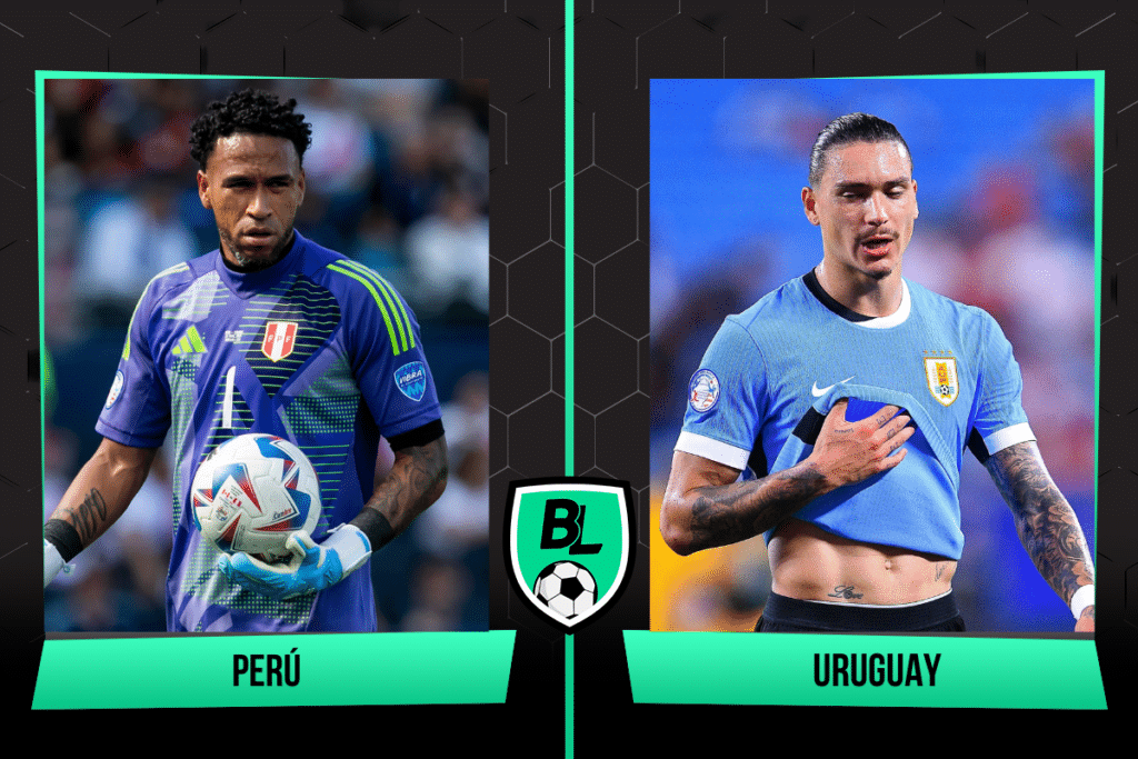 Alineaciones de Per&uacute; vs. Uruguay