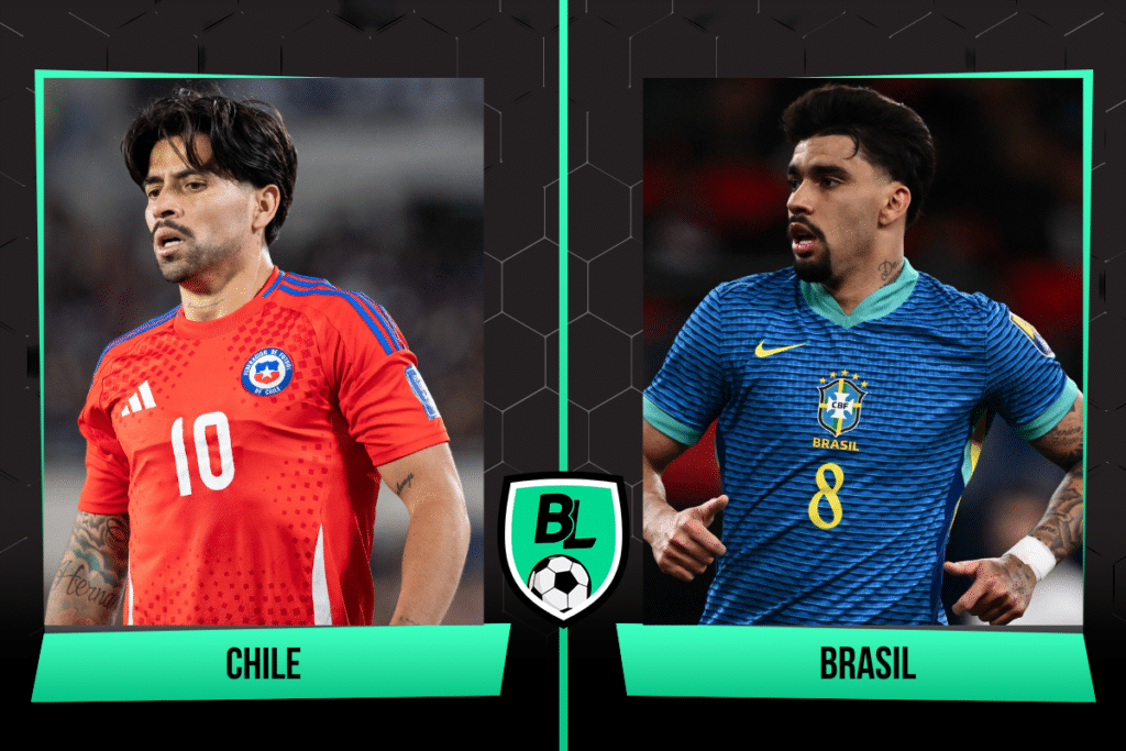 Formaciones de Chile vs. Brasil