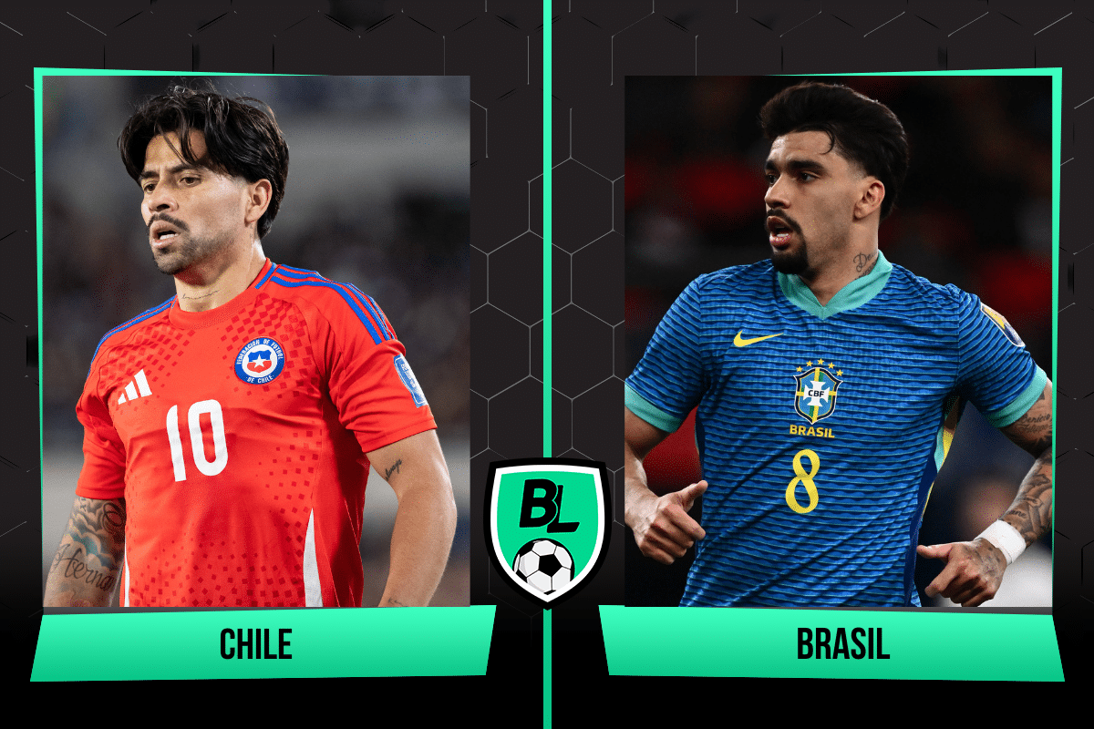 Formaciones de Chile vs. Brasil