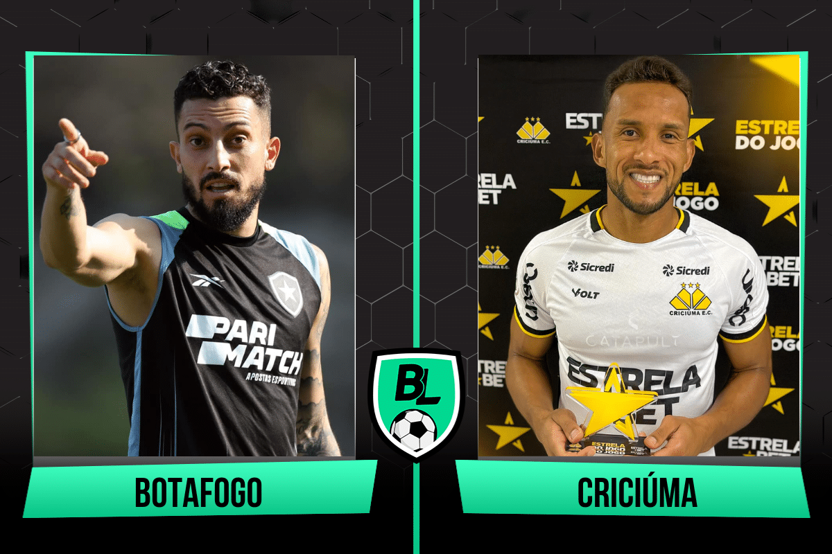 Alineaciones de Botafogo vs Criciúma