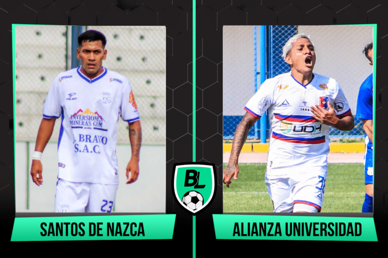 Alineaciones de Santos de Nazca vs Alianza Universidad: a qué hora juegan y dónde ver EN VIVO el partido por las Semifinales Ida de la Liga 2 (9/10)