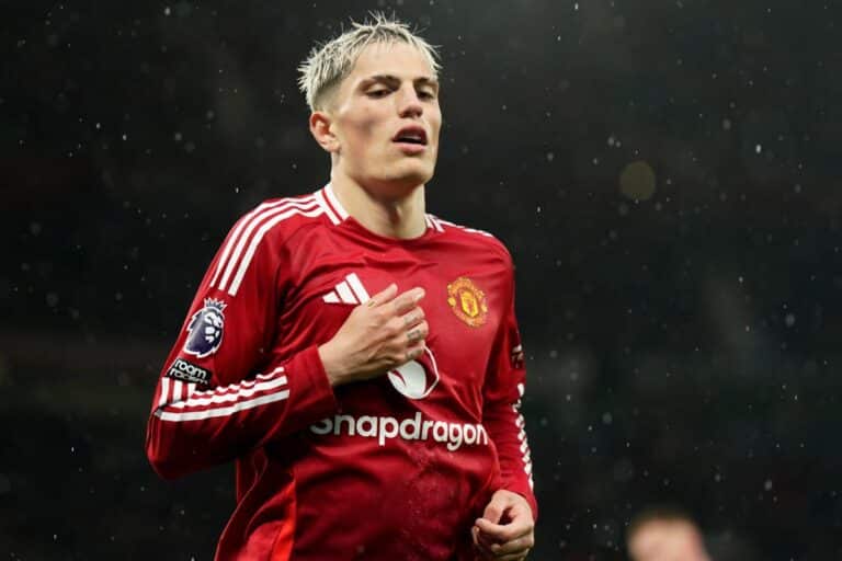 &iquest;Cu&aacute;ntos goles requiere Alejandro Garnacho para ser el argentino m&aacute;s goleador en Manchester United?