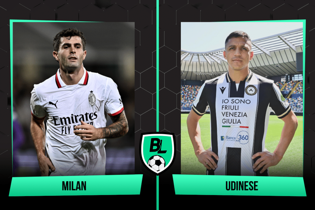 &iquest;Juega Alexis S&aacute;nchez? Alineaciones de Milan vs Udinese: a qu&eacute; hora juegan y d&oacute;nde ver EN VIVO el partido por la Jornada 8 de la Serie A (19/10)