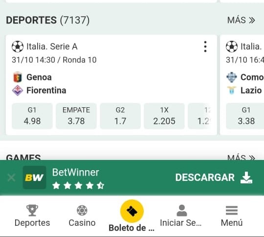 descargar app betwinner