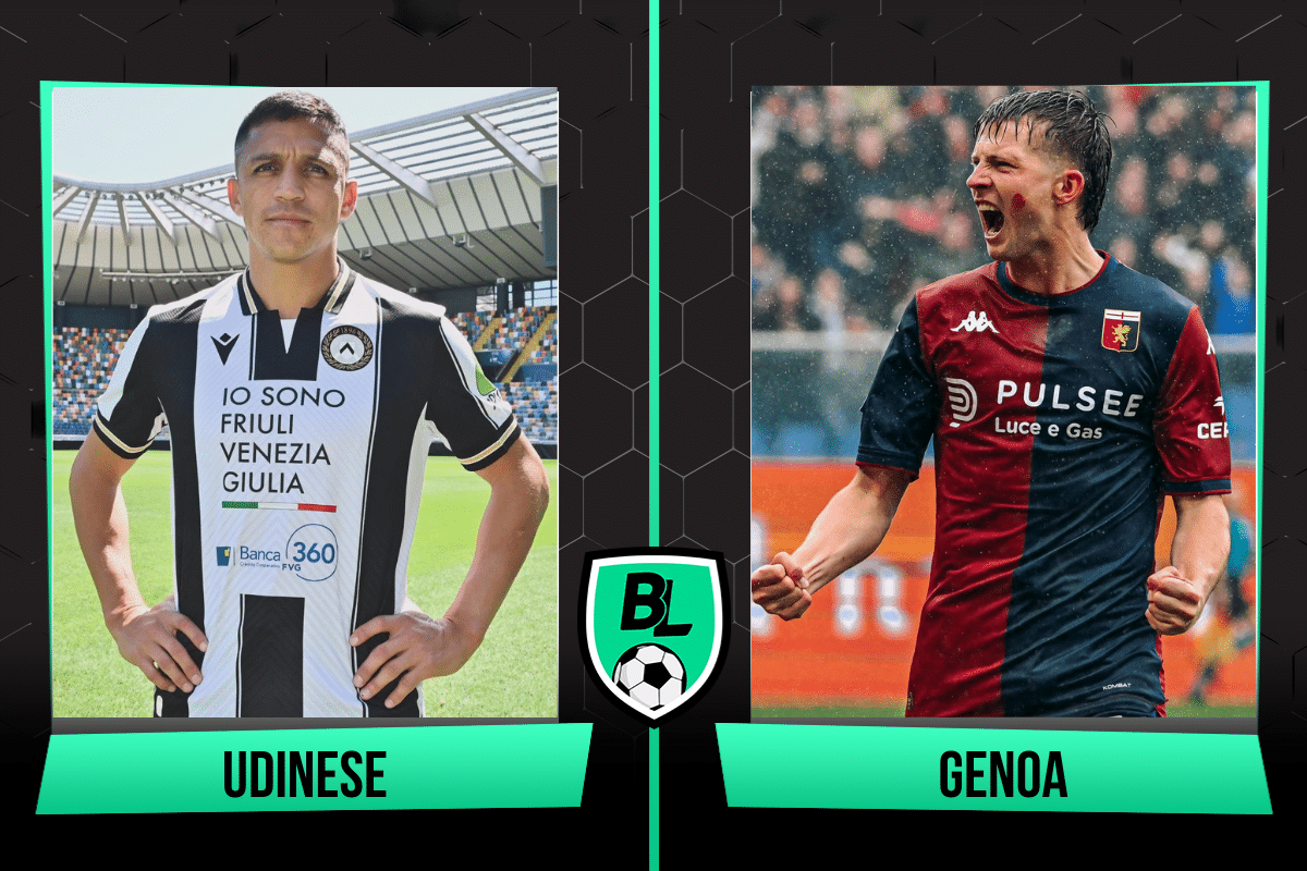 Alineaci&oacute;n de Udinese vs Genoa