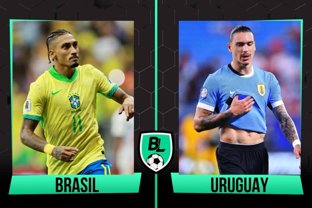 Alineaciones Brasil vs Uruguay rumbo al Mundial 2026