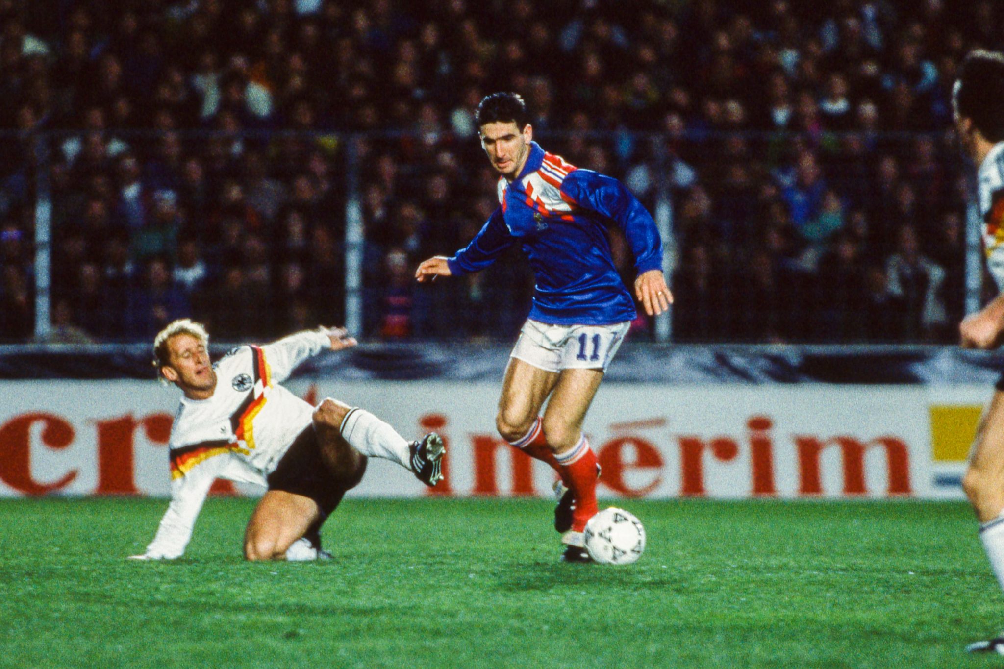 Eric CANTONA, Francia - República Federal de Alemania - Partido amistoso