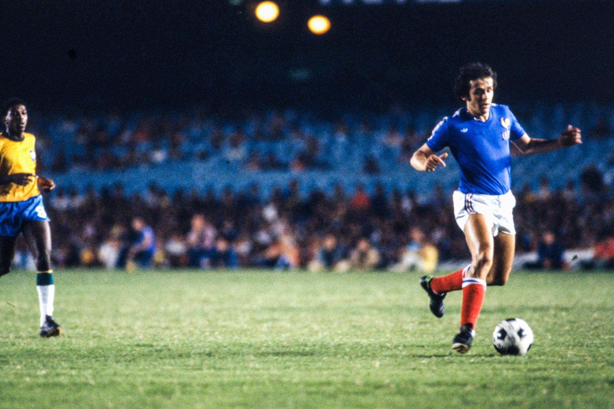 Michel Platini, Brasil - Francia - Amistoso internacional