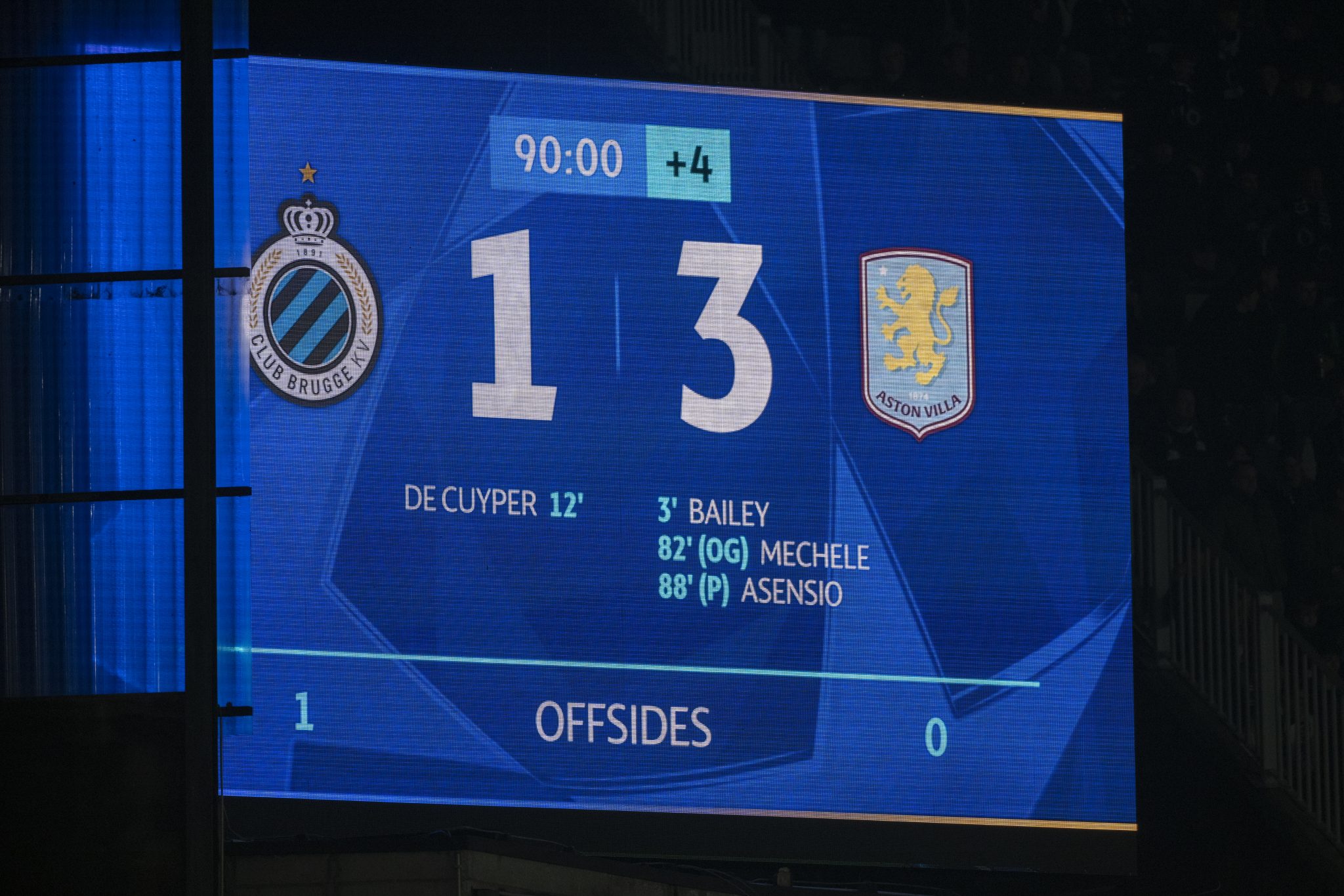 Club Brujas - Aston Villa - Octavos de final de la Liga de Campeones de la UEFA